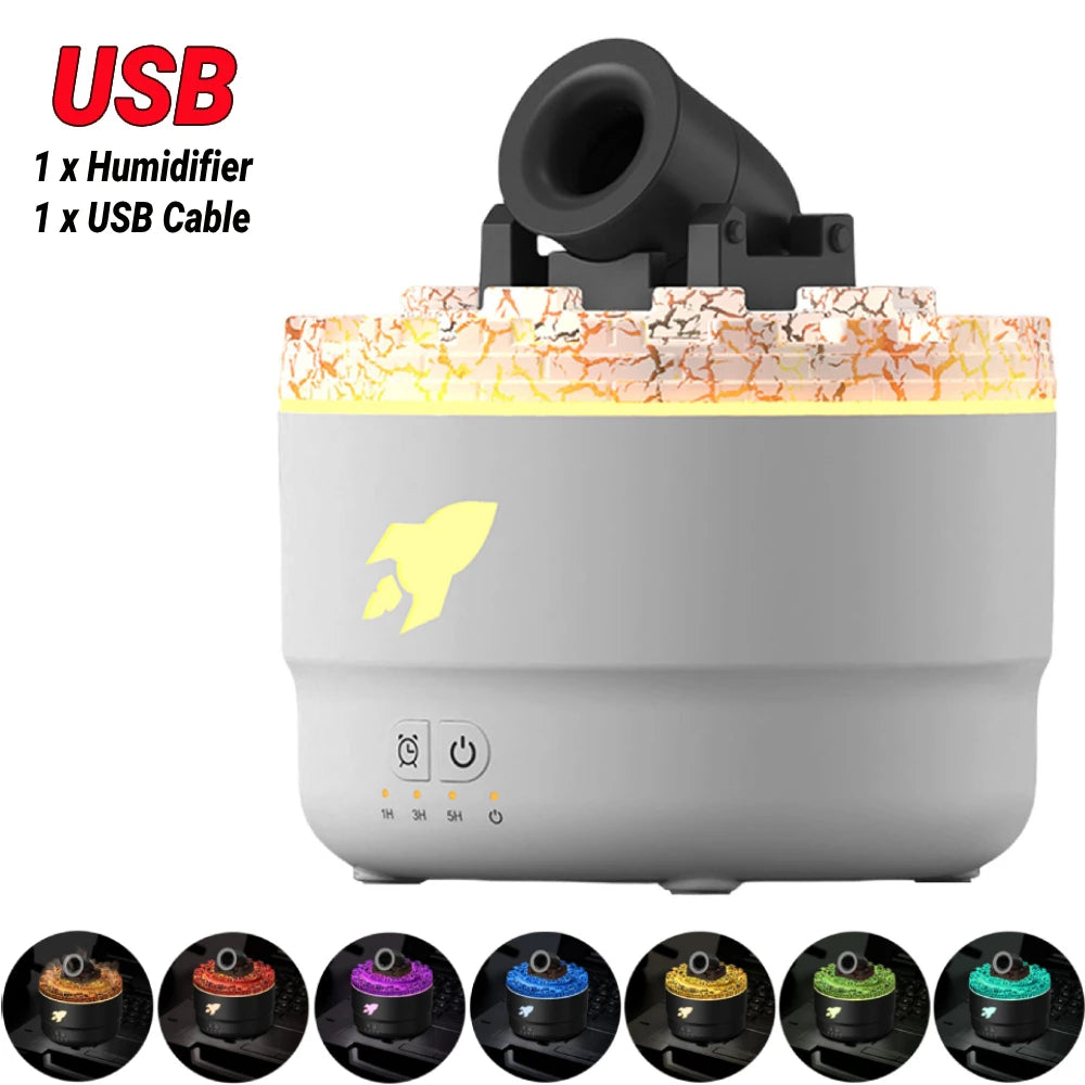 Rain Cloud Car Air Humidifier Water Drip Micro Landscape Cool Mist Humidifier 7 Night Light Essential Oil Diffuser for Bedroom