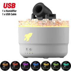 Rain Cloud Car Air Humidifier Water Drip Micro Landscape Cool Mist Humidifier 7 Night Light Essential Oil Diffuser for Bedroom